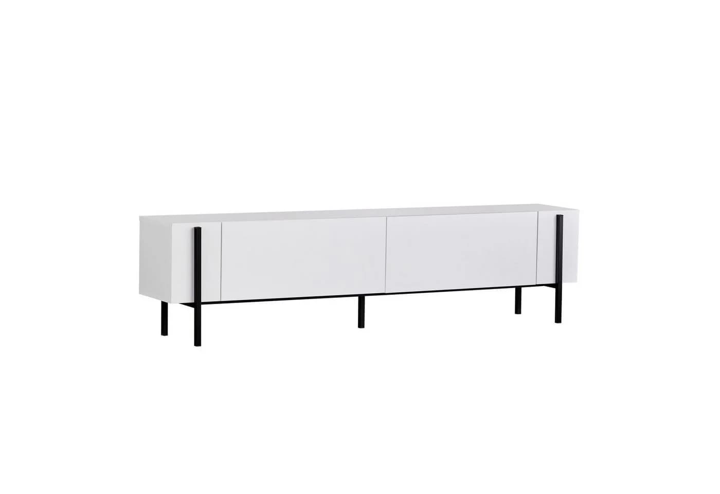 Skye Decor TV-Board Nexus Weiß/Schwarz Modernes Lowboard - Bild 2