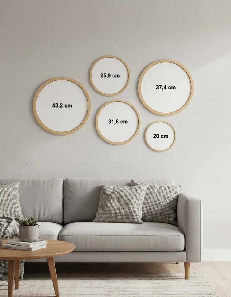 Wallity Wanddekoobjekt Boise 5er-Set Bunt Modern - Bild 5