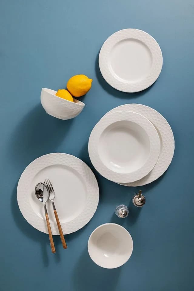 Hermia Concept Geschirr-Set Costa 24-tlg. Weiß Porzellan