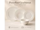 Hermia Concept Geschirr-Set Costa 24-tlg. Weiß Porzellan Bild 2