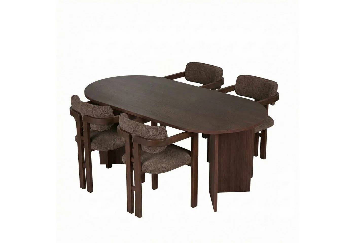 Skye Decor Essgruppe Sablin Modern 5-tlg. Set Walnuss - Bild 2