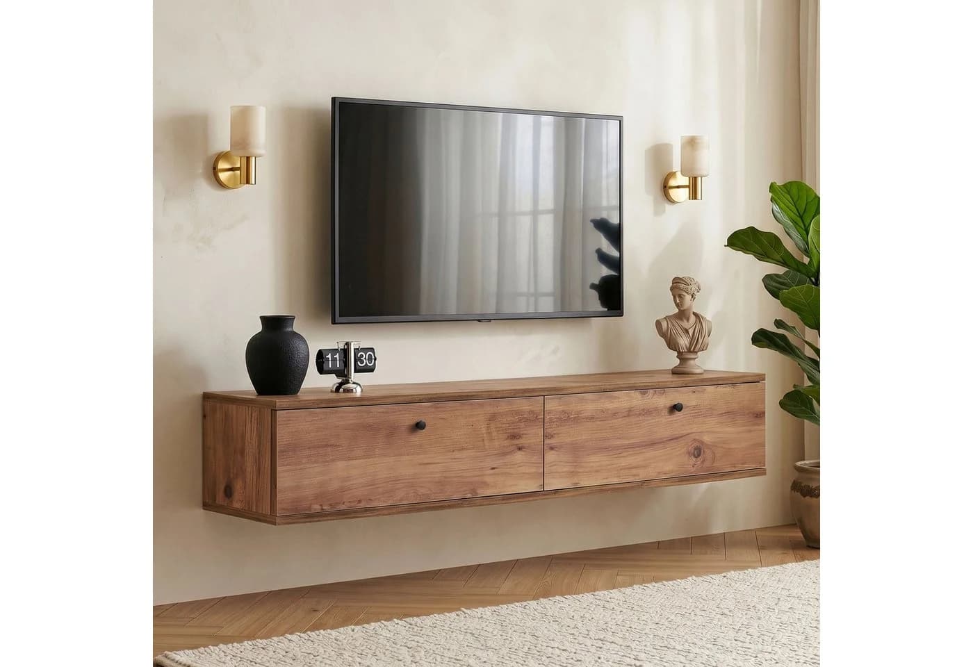 Skye Decor Lowboard Ligne 140 Atlantikkiefer Modern