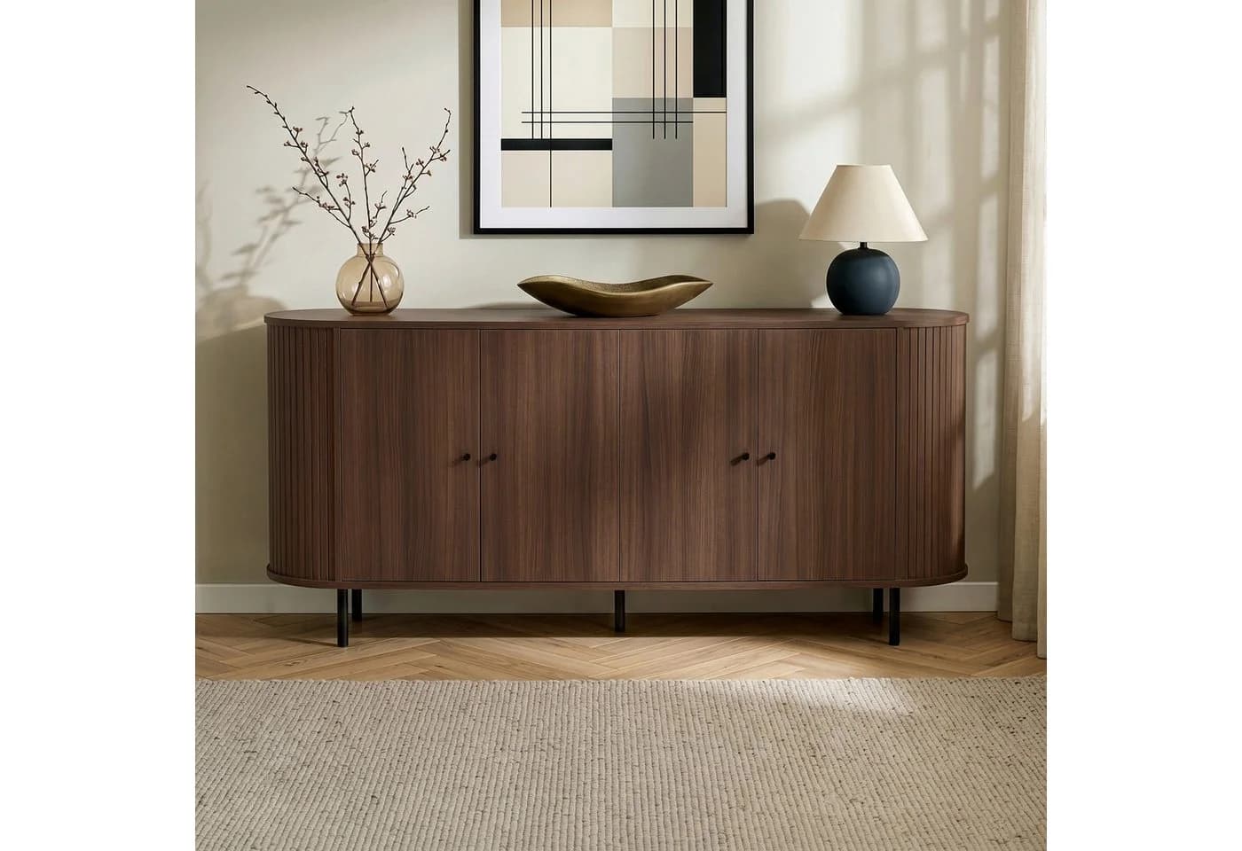 Skye Decor Konsolentisch Noble Braun Milano Walnuss Soft-Close - Bild 4