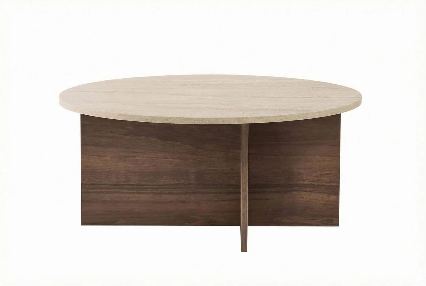 Skye Decor Couchtisch Soleil Rund Melaminbeschichtet Braun - Bild 2