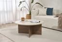 Skye Decor Couchtisch Soleil Rund Melaminbeschichtet Braun Bild 3