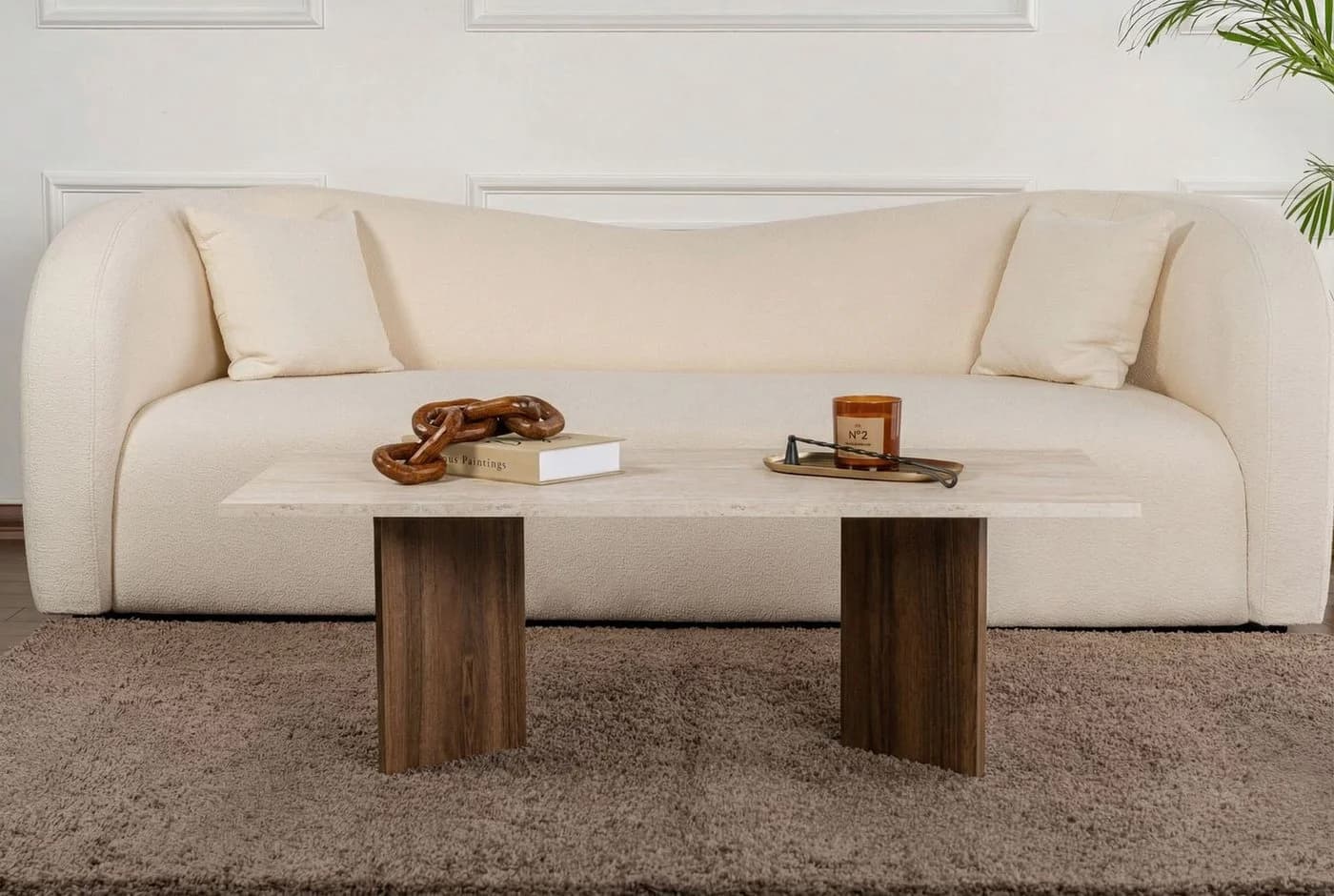 Skye Decor Couchtisch Sabin Melaminbeschichtete Spanplatte Modern - Bild 3