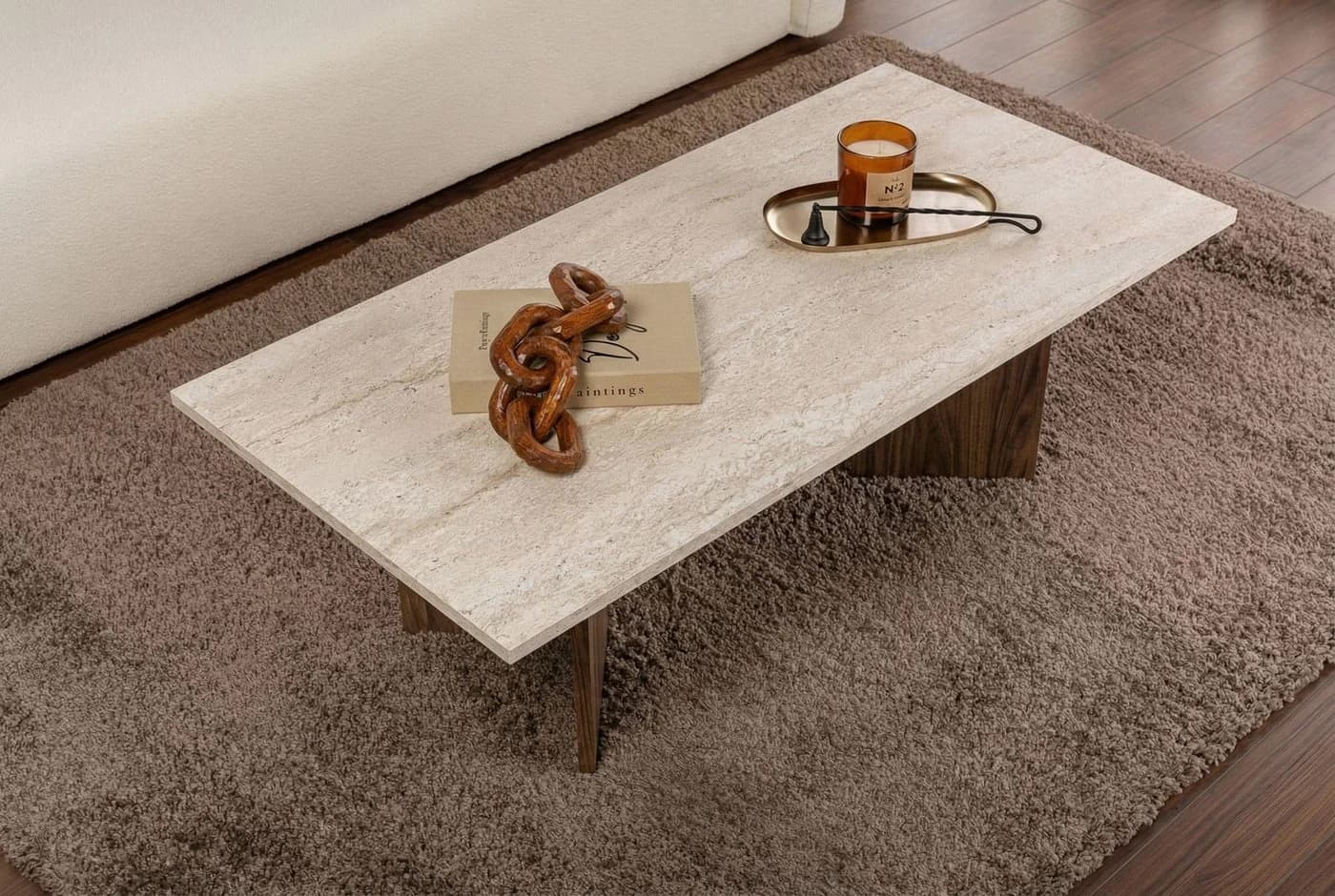 Skye Decor Couchtisch Sabin Melaminbeschichtete Spanplatte Modern - Bild 4