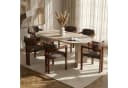 Skye Decor Essgruppe Sablin Boho Set 7-tlg. Braun Walnuss-Optik Bild 1