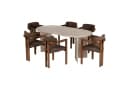 Skye Decor Essgruppe Sablin Boho Set 7-tlg. Braun Walnuss-Optik Bild 2