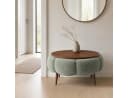 Skye Decor Papatya Couchtisch 60 Grün Walnuss Runde Tischplatte Bild 3