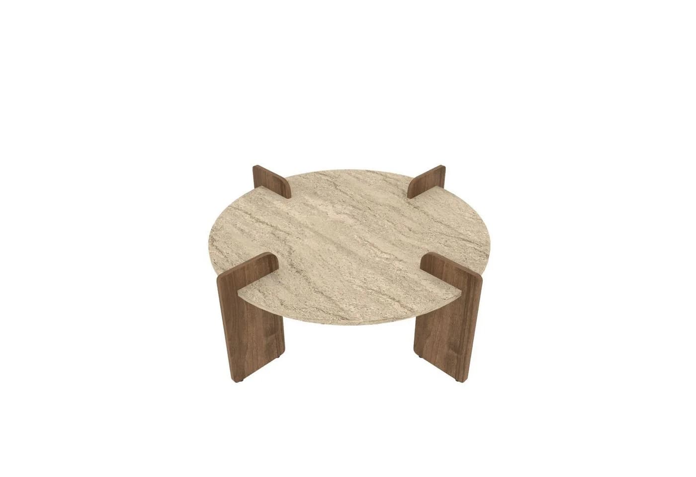 Skye Decor Couchtisch Siam Afrolli Travertin Walnuss Optik - Bild 2