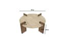 Skye Decor Couchtisch Siam Afrolli Travertin Walnuss Optik Bild 5