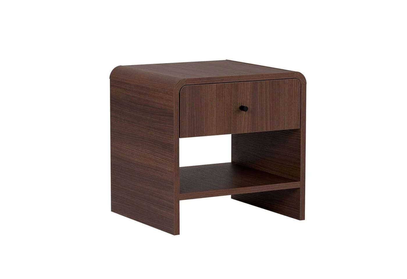 Skye Decor Nachttisch Japandi Design Braun Melaminbeschichtete Spanplatte - Bild 2