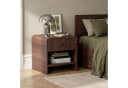 Skye Decor Nachttisch Japandi Design Braun Melaminbeschichtete Spanplatte Bild 3