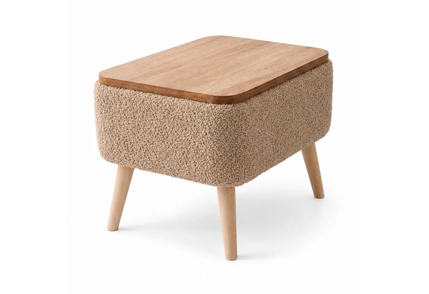 Skye Decor Beistelltisch Snug Japandi Braun Teddy-Optik - Bild 2