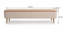 Skye Decor Lowboard Snug Japandi Weiß Teddy-Optik Bild 5