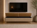 Skye Decor Lowboard Snug Japandi Beige Teddy-Optik Bild 4