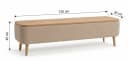 Skye Decor Lowboard Snug Japandi Beige Teddy-Optik Bild 5