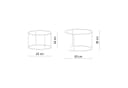 Skye Decor Couchtisch Japandi 2-teilig Beige Glas Metall Bild 1