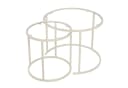 Skye Decor Couchtisch Japandi 2-teilig Beige Glas Metall Bild 2