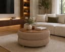Skye Decor Couchtisch Snug Japandi Braun Teddy-Optik Buchenholzbeine Bild 3