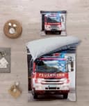 KK Shopping Kinderbettwäsche Feuerwehr Auto 135x200 cm Bild 2