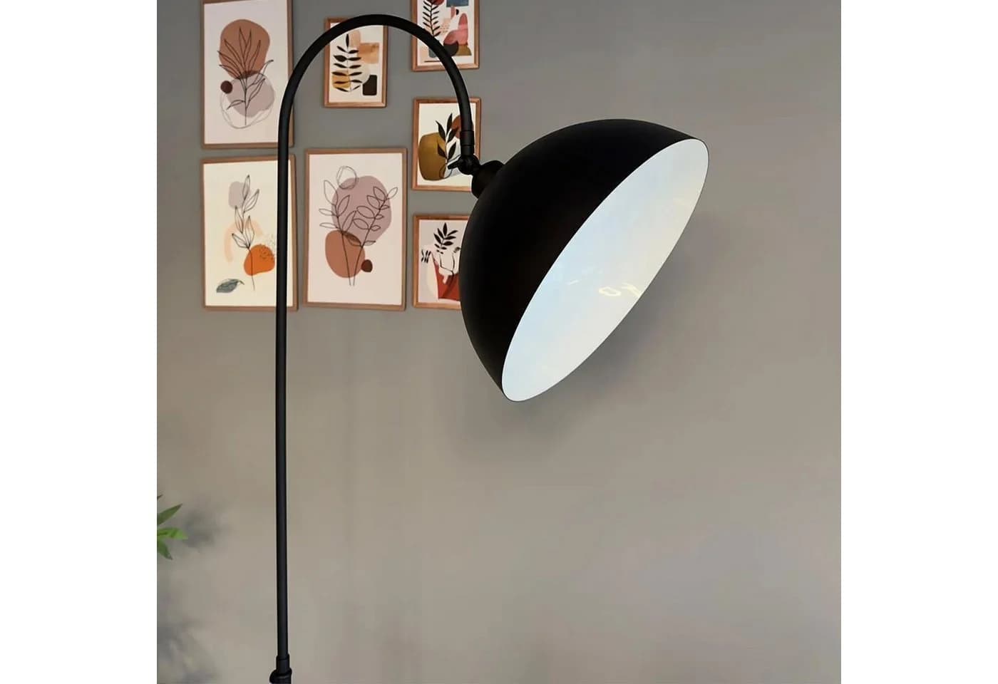 Bamyum Stehlampe Modern Metall Schwarz E27 - Bild 3