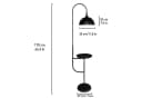 Bamyum Stehlampe Modern Metall Schwarz E27 Bild 5