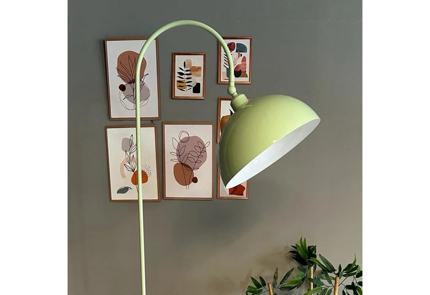 Bamyum Stehlampe Modern Metall E27 Minzgrün Verstellbar - Bild 2