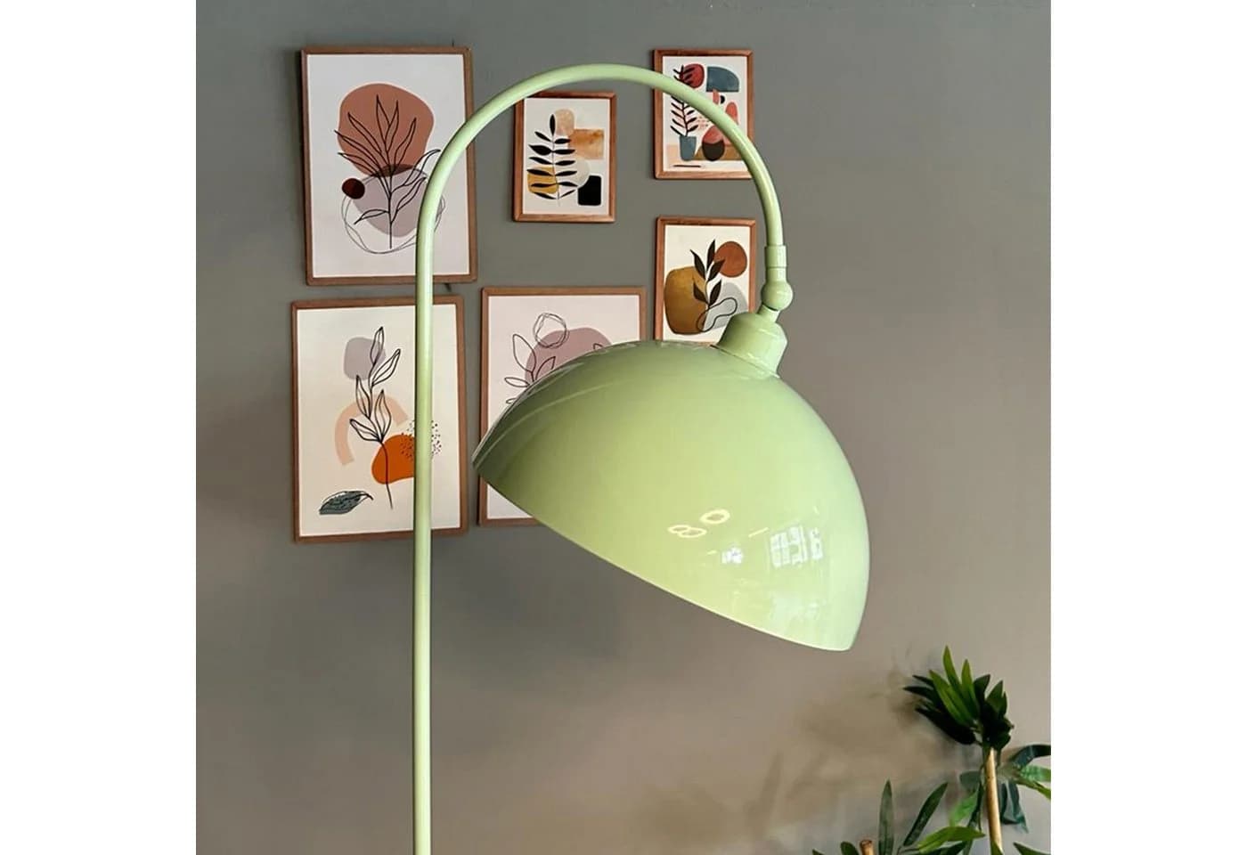 Bamyum Stehlampe Modern Metall E27 Minzgrün Verstellbar - Bild 3