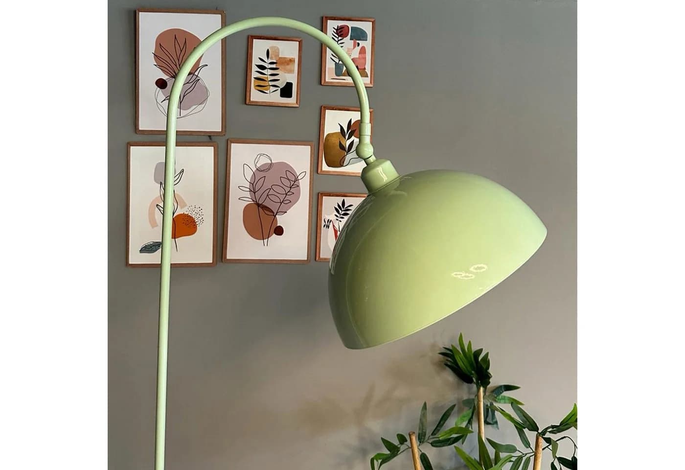 Bamyum Stehlampe Modern Metall E27 Minzgrün Verstellbar - Bild 4