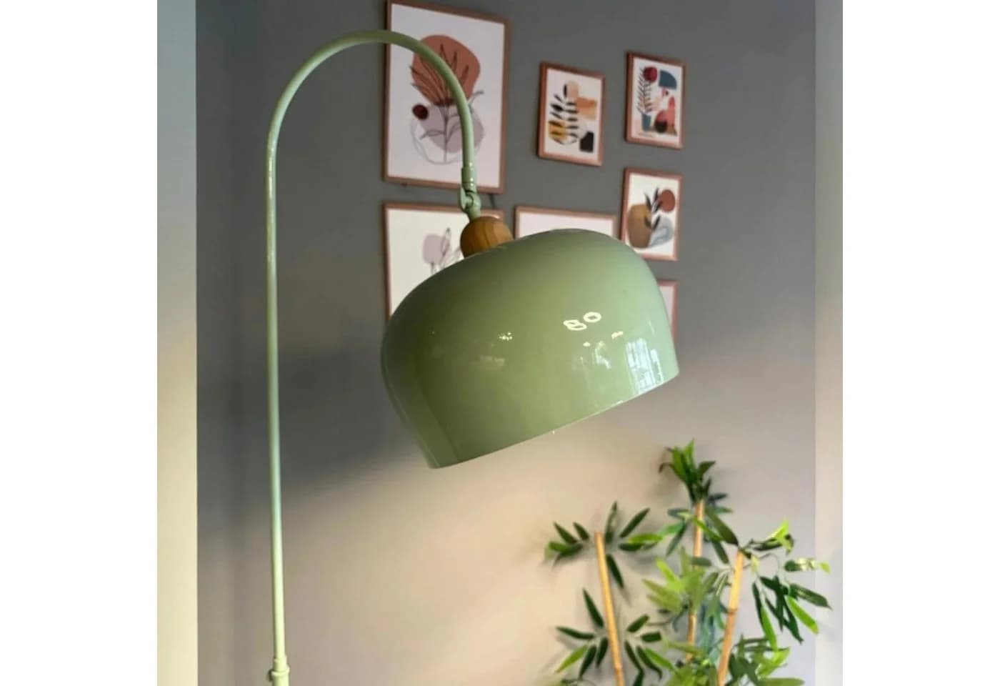 Bamyum Stehlampe Gorkiede Metall E27 Verstellbar Minzgrün - Bild 5