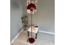 Bamyum Stehlampe Vega Modern Dekorative Metall Stehlampe Burgunderrot Bild 3