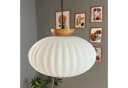 Bamyum Pendelleuchte Elegant Glas Metall E27 Weiß Bild 2