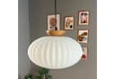 Bamyum Pendelleuchte Elegant Glas Metall E27 Weiß Bild 5
