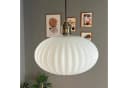 Bamyum Pendelleuchte Elegant Glas Hängelampe Weiß Bild 1