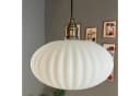 Bamyum Pendelleuchte Elegant Glas Hängelampe Weiß Bild 4