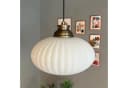 Bamyum Pendelleuchte Elegant Glas Metall E27 Weiß Bild 2