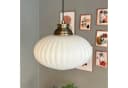 Bamyum Pendelleuchte Elegant Glas Metall E27 Weiß Bild 4