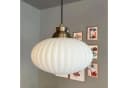 Bamyum Pendelleuchte Elegant Glas Metall E27 Weiß Bild 5