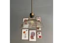 Bamyum Pendelleuchte Vishi Einzelner Glas-Kronleuchter Retro Bild 1