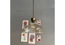 Bamyum Pendelleuchte Vishi Einzelner Glas-Kronleuchter Retro Bild 3