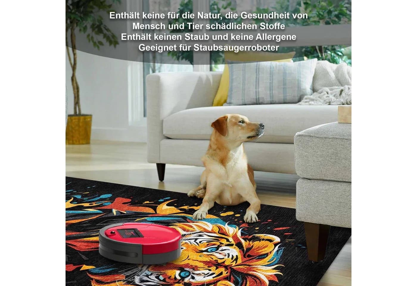 Bamyum Lions Teppich Chenille Druck Gaming Videospiel Waschbar - Bild 4