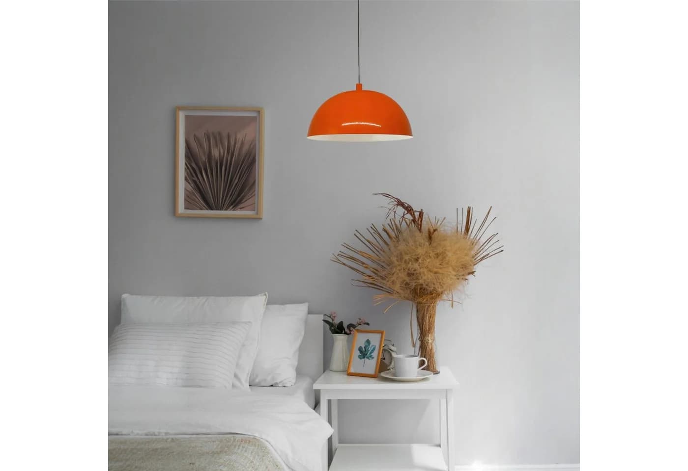 Bamyum Pendelleuchte Vintage Orange Metall E27