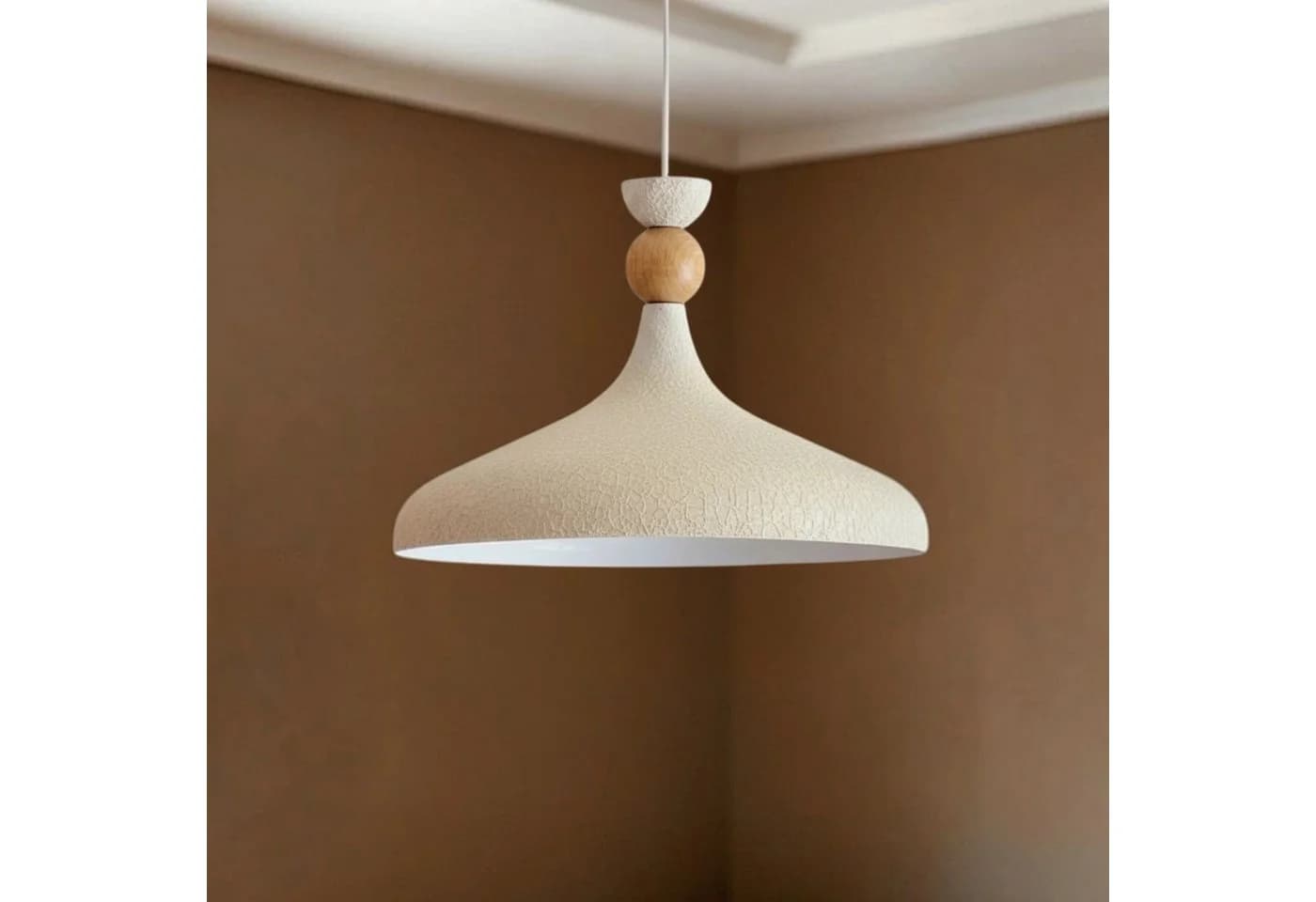 Bamyum Pendelleuchte Modern Weiß Metall E27 - Bild 2