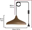 Bamyum Pendelleuchte Champion - Retro Metall Lampe mit Stecker 35cm Bild 5