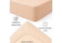 Strauss Home Spannbettlaken Premium Beige Jersey Baumwolle Bild 4