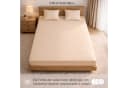 Strauss Home Spannbettlaken Premium Beige Jersey Baumwolle Bild 5