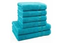 Hammetex 6-teiliges Handtuch Set 100% Baumwolle türkis Frottier Bild 2