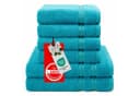 Hammetex 6-teiliges Handtuch Set 100% Baumwolle türkis Frottier Bild 3